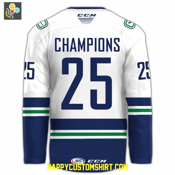 Abbotsford Canucks 2025 AHL Champions Hockey Jersey