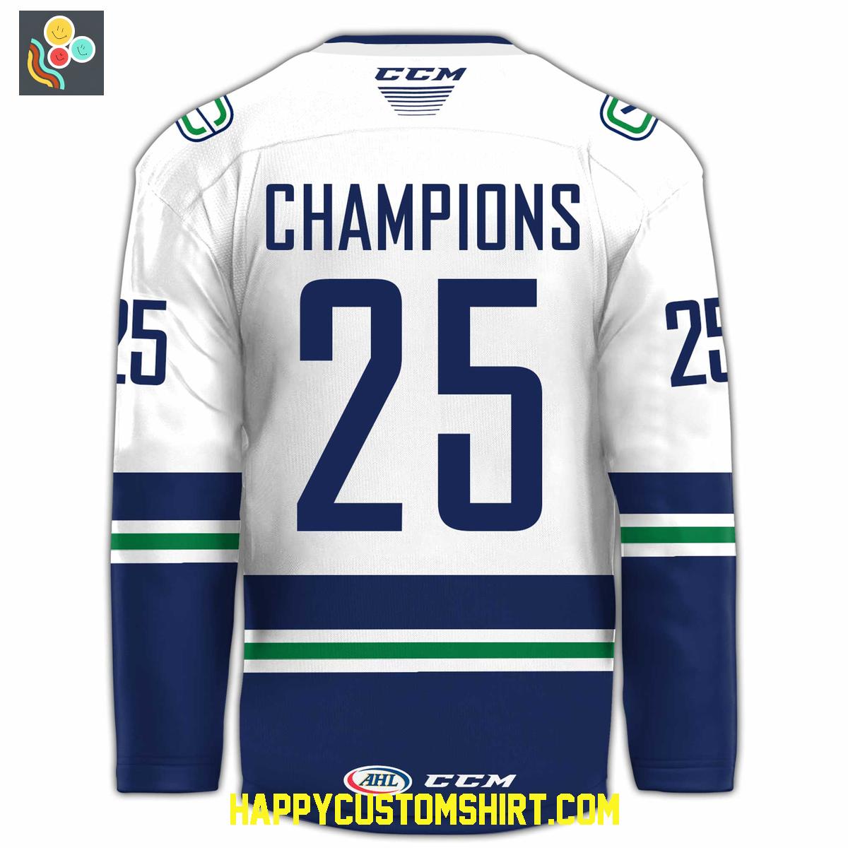 Abbotsford Canucks 2025 AHL Champions Hockey Jersey Abbotsford Canucks 2025 AHL Champions Hockey Jersey