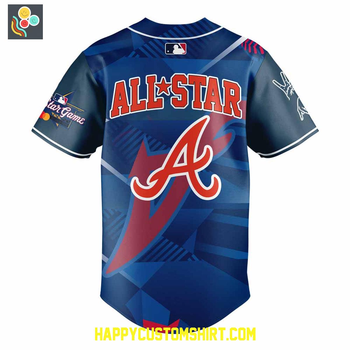 Atlanta Braves Peace Up A Town Down All Start Baseball Jersey Atlanta Braves Peace Up A Town Down All Start Baseball Jersey