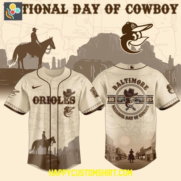 Baltimore Orioles 2025 National Day Of Cowboys Baseball Jersey