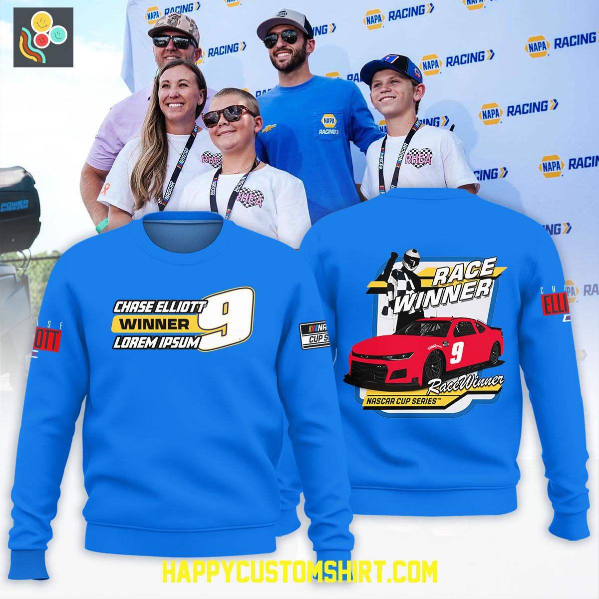 Chase Elliott Race Winner Nascar Cup 2025 Hoodie Shirt Chase Elliott Race Winner Nascar Cup 2025 Hoodie Shirt