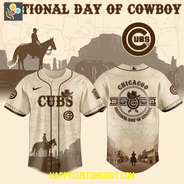 Chicago Cubs 2025 National Day Of Cowboys Baseball Jersey