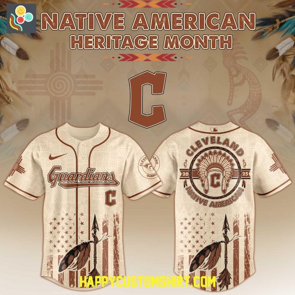 Cleveland Guardians Mix Native American Heritage Month 2025 Baseball Jersey