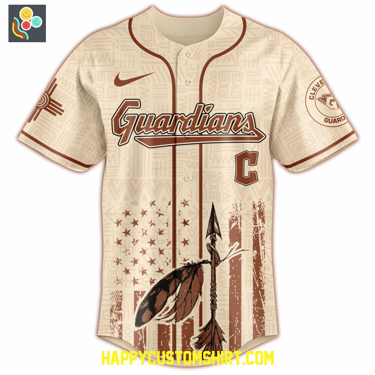 Cleveland Guardians Mix Native American Heritage Month 2025 Baseball Jersey Cleveland Guardians Mix Native American Heritage Month 2025 Baseball Jersey