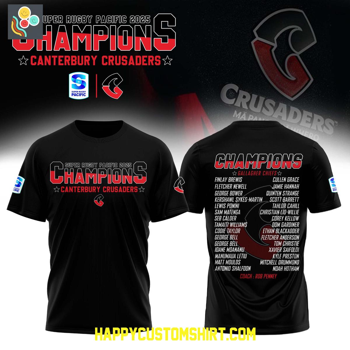 Crusaders Super Rugby Champions 2025 Hoodie Shirt Crusaders Super Rugby Champions 2025 Hoodie Shirt