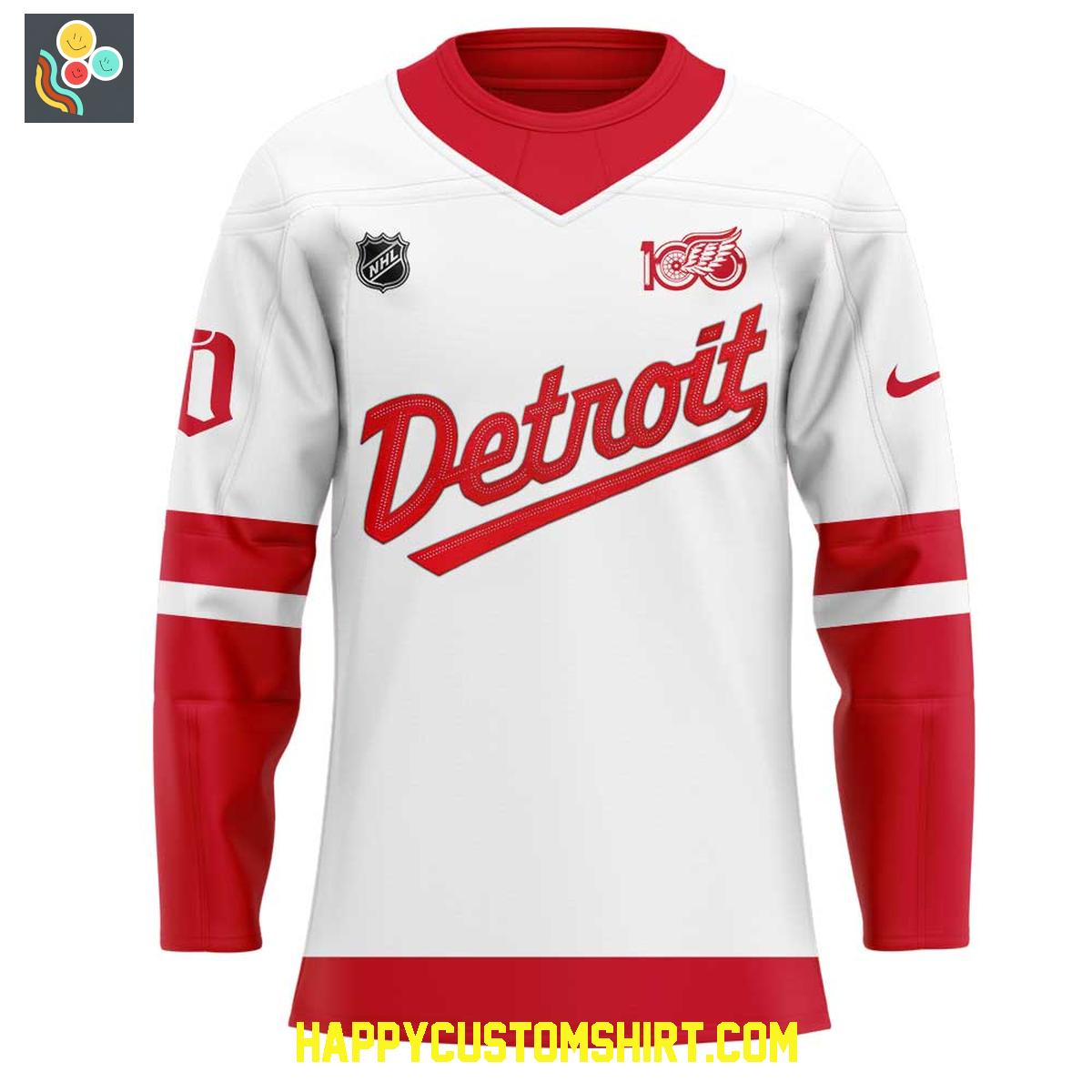 Detroit Red Wings Centennial Uniform Hockey Jersey Detroit Red Wings Centennial Uniform Hockey Jersey
