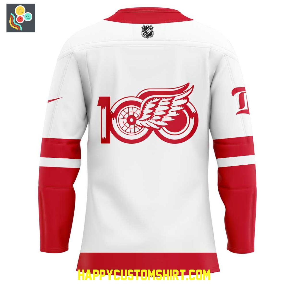 Detroit Red Wings Centennial Uniform Hockey Jersey Detroit Red Wings Centennial Uniform Hockey Jersey
