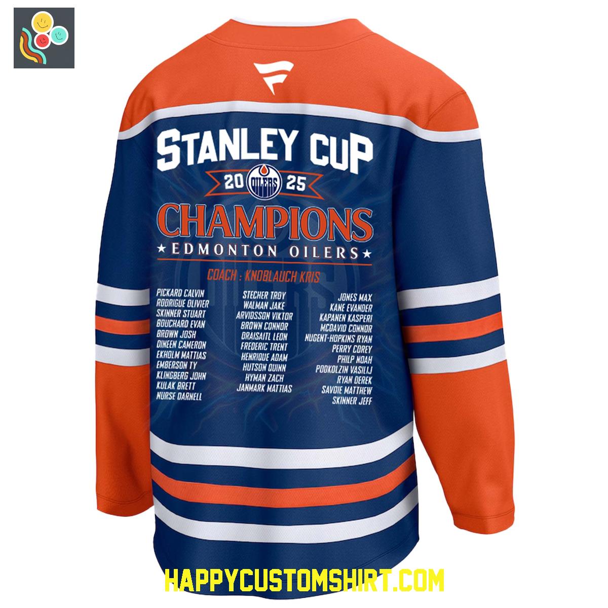 Edmonton Oilers NHL Stanley Cup Champions Hockey Jersey Edmonton Oilers NHL Stanley Cup Champions Hockey Jersey
