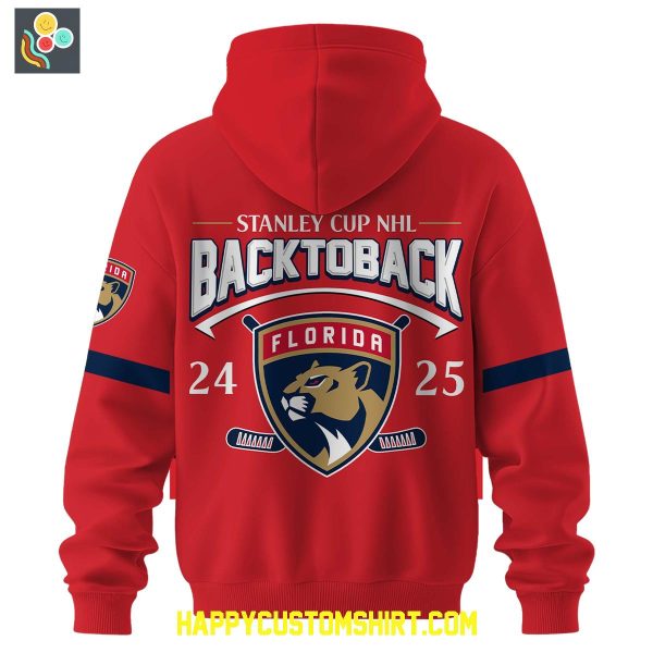 Florida Panthers 2025 National Hockey Back To Back Champions Hoodie T Shirt