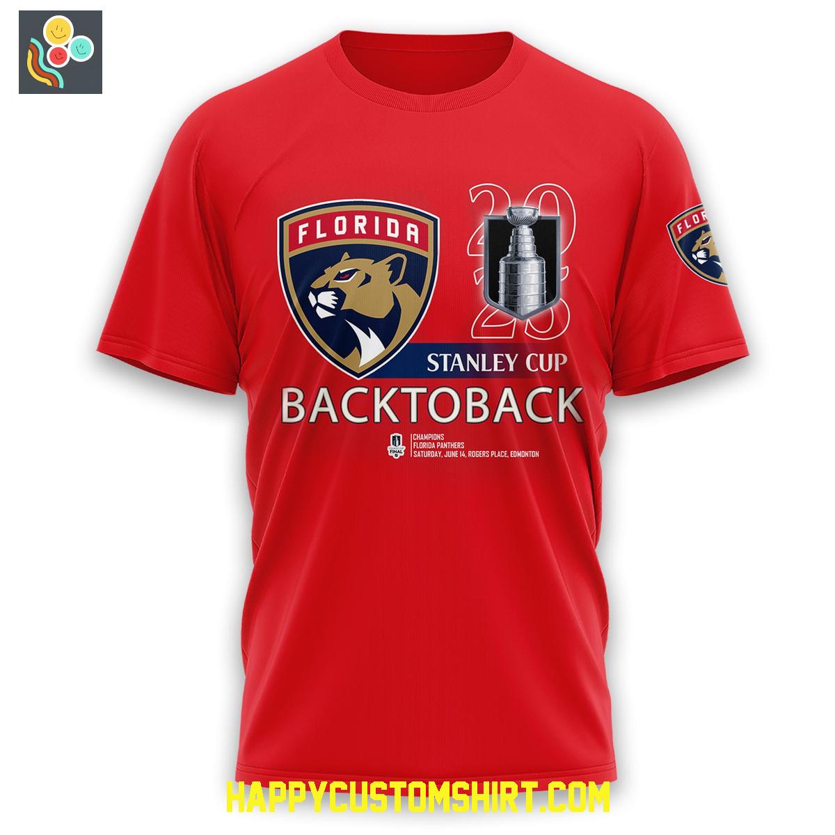 Florida Panthers 2025 National Hockey Back To Back Champions Hoodie T Shirt Florida Panthers 2025 National Hockey Back To Back Champions Hoodie T Shirt