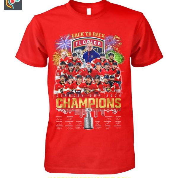Florida Panthers Back To Back Stanley Cup Champions T Shirt