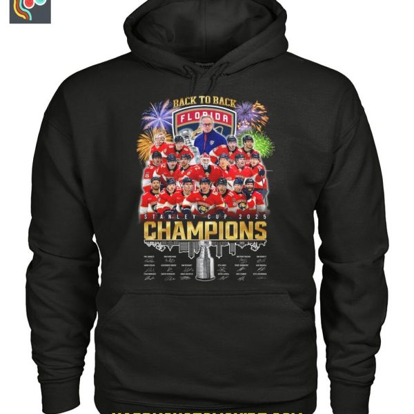 Florida Panthers Back To Back Stanley Cup Champions T Shirt