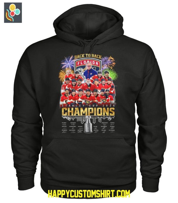 Florida Panthers Back To Back Stanley Cup Champions T Shirt