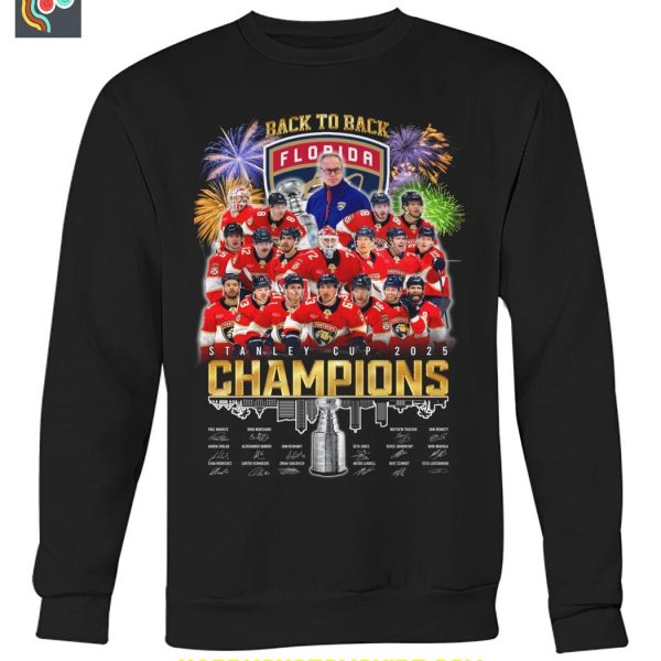 Florida Panthers Back To Back Stanley Cup Champions T Shirt
