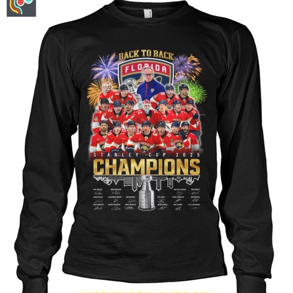 Florida Panthers Back To Back Stanley Cup Champions T Shirt