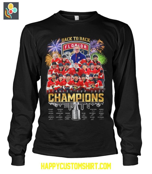 Florida Panthers Back To Back Stanley Cup Champions T Shirt