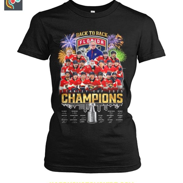 Florida Panthers Back To Back Stanley Cup Champions T Shirt