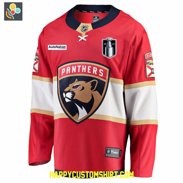 Florida Panthers NHL Back To Back Champions 2025 Hockey Jersey