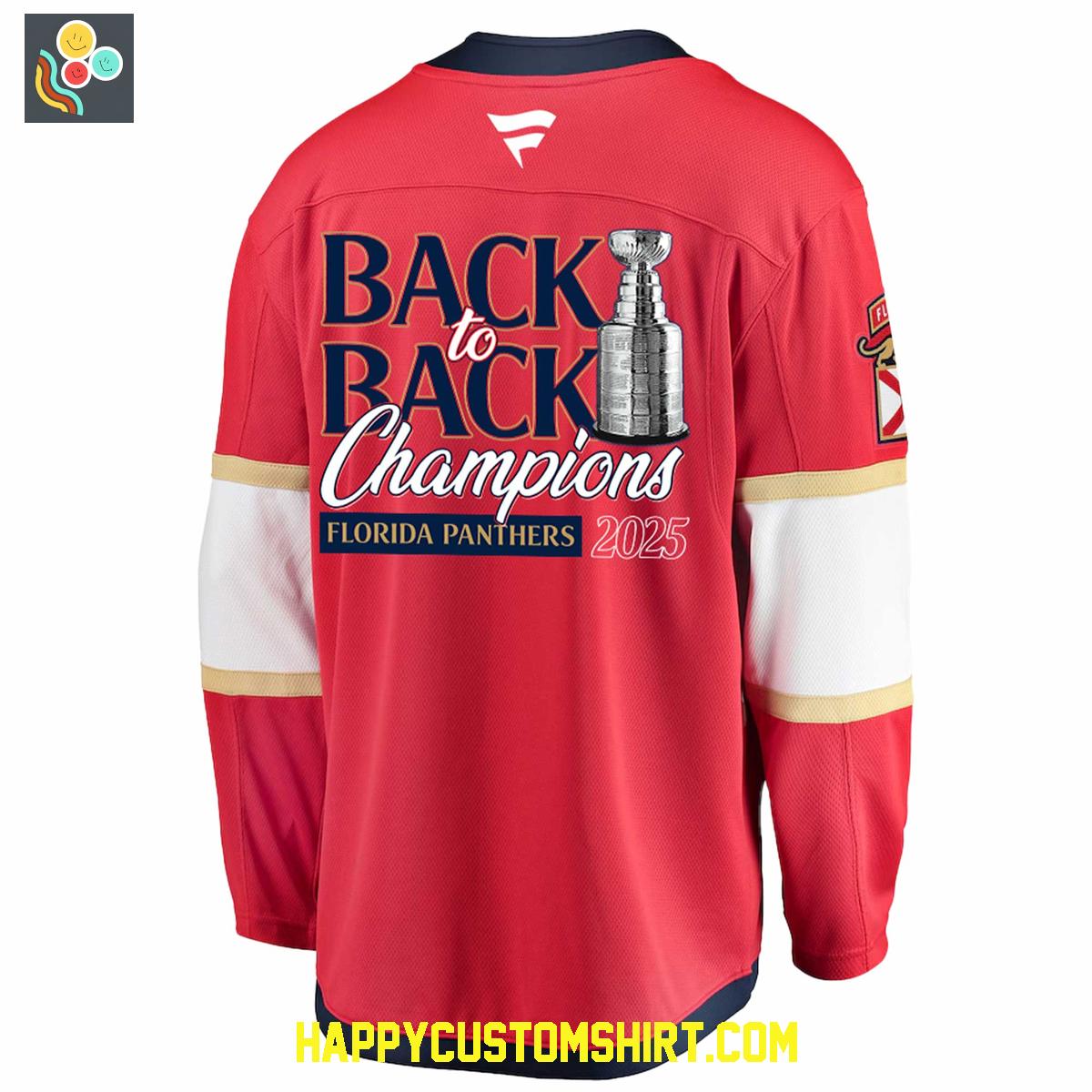 Florida Panthers NHL Back To Back Champions 2025 Hockey Jersey Florida Panthers NHL Back To Back Champions 2025 Hockey Jersey