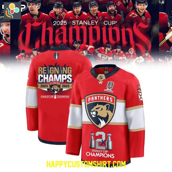 Florida Panthers Reigning Stanley Cup Champions Hockey Jersey