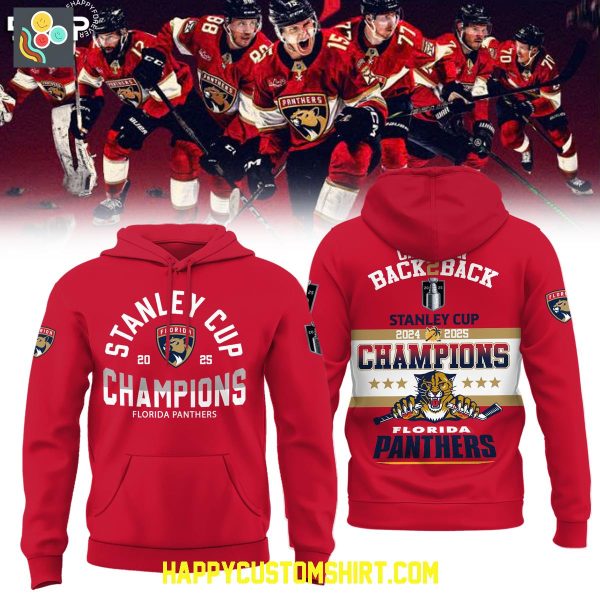 Florida Panthers Stanley Cup Back 2 Back Cats Win Hoodie T Shirt