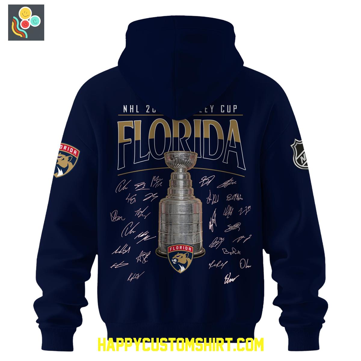 Florida Panthers Stanley Cup Champions 2025 Blue Hoodie Shirt Florida Panthers Stanley Cup Champions 2025 Blue Hoodie Shirt