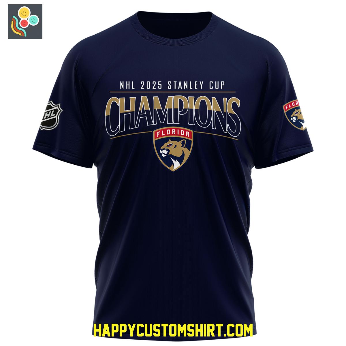 Florida Panthers Stanley Cup Champions 2025 Blue Hoodie Shirt Florida Panthers Stanley Cup Champions 2025 Blue Hoodie Shirt