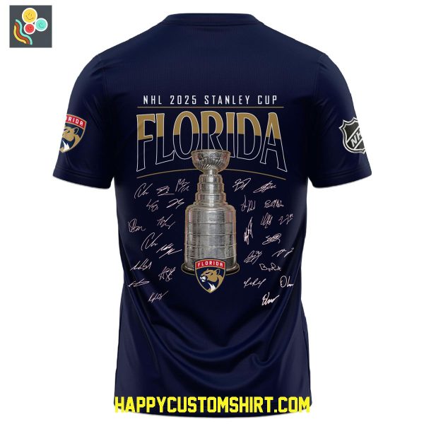 Florida Panthers Stanley Cup Champions 2025 Blue Hoodie Shirt
