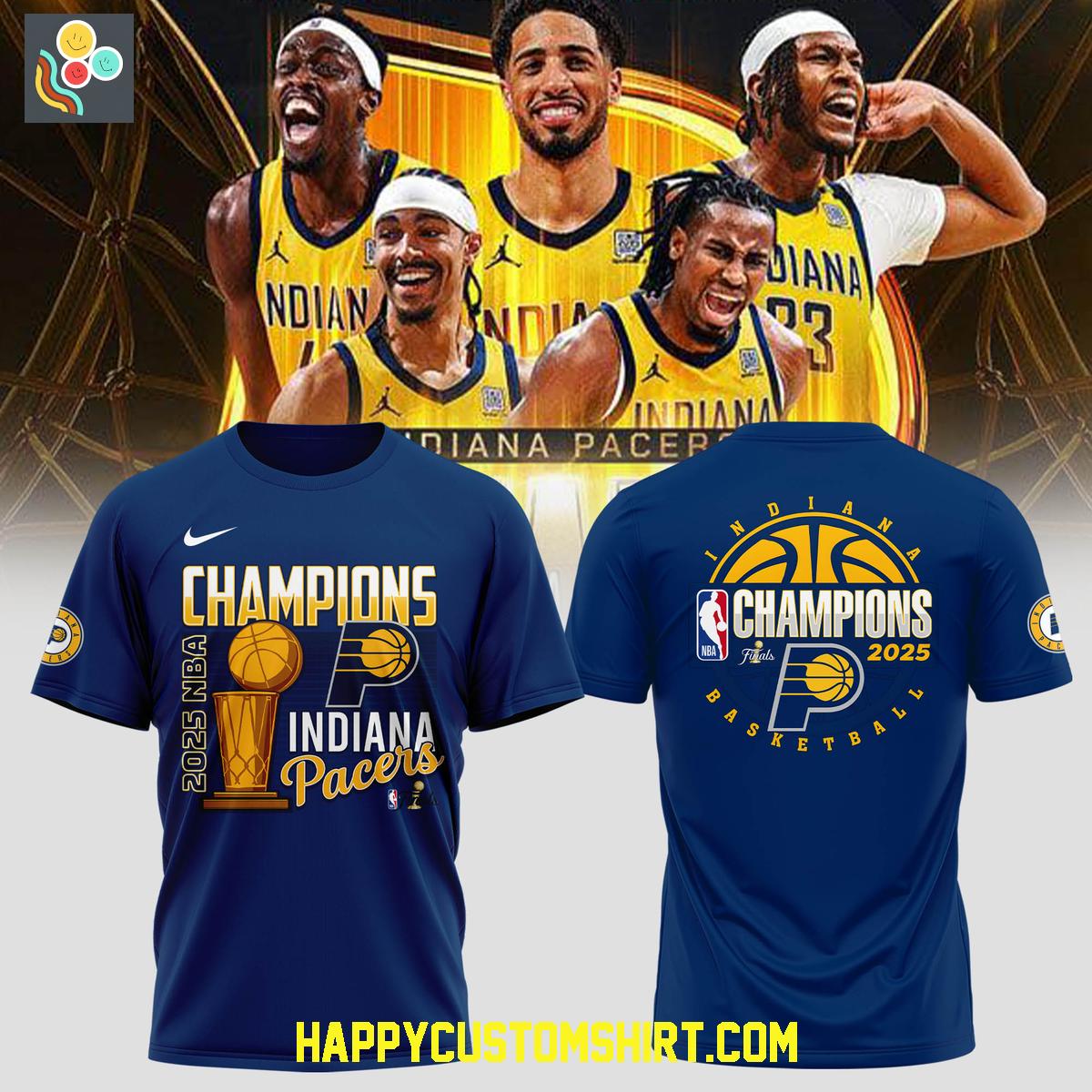 Indiana Pacers 2025 NBA Finals Champions Blue Hoodie Shirt Indiana Pacers 2025 NBA Finals Champions Blue Hoodie Shirt