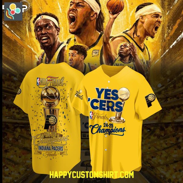 Indiana Pacers Yes’ Cers NBA Finals Champions Baseball Jersey