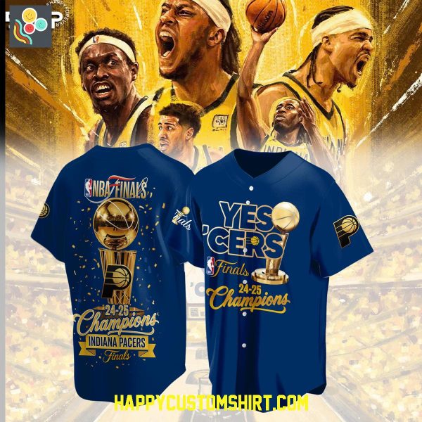 Indiana Pacers Yes’ Cers NBA Finals Champions Baseball Jersey
