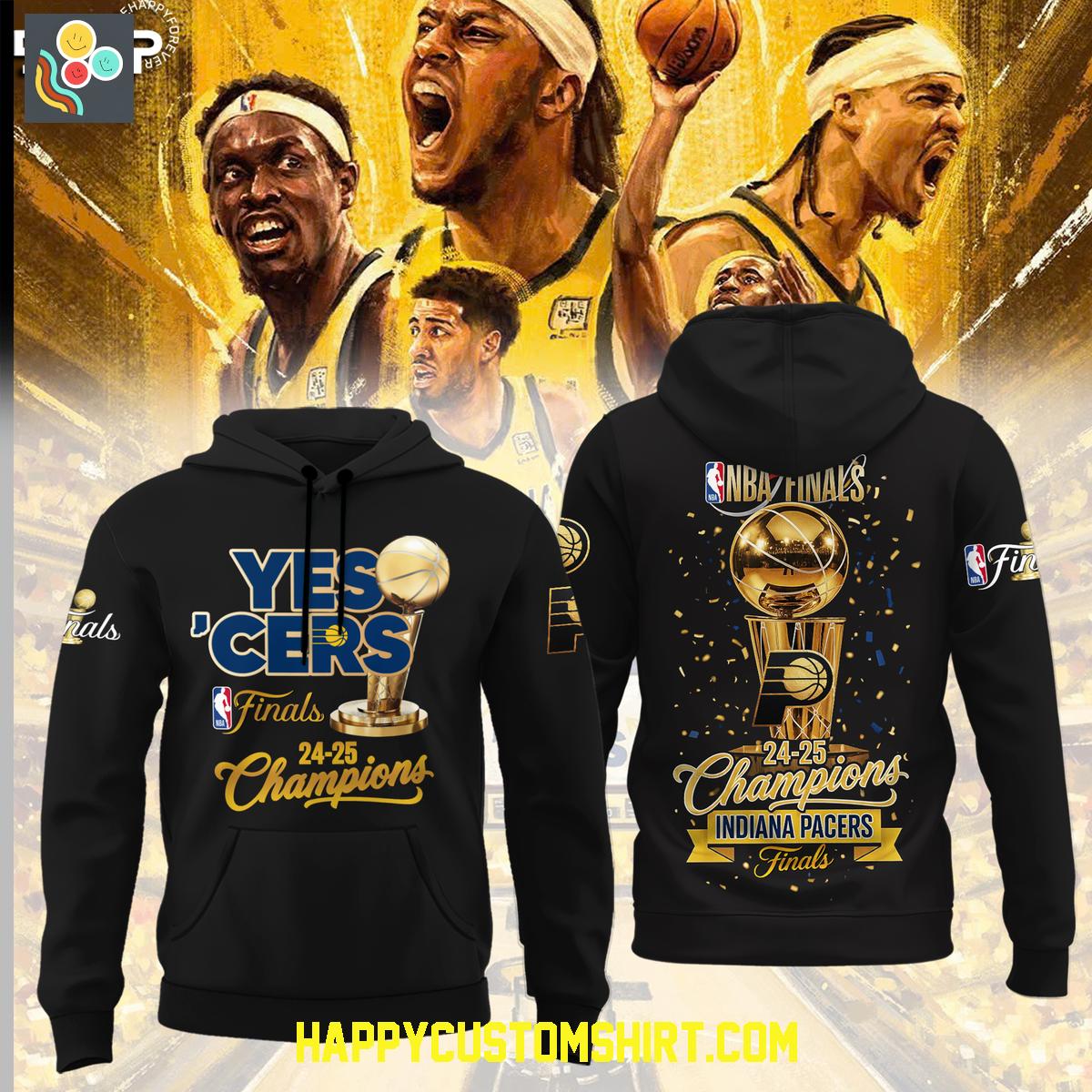 Indiana Pacers Yes' Cers NBA Finals Champions Hoodie Shirt Indiana Pacers Yes' Cers NBA Finals Champions Hoodie Shirt