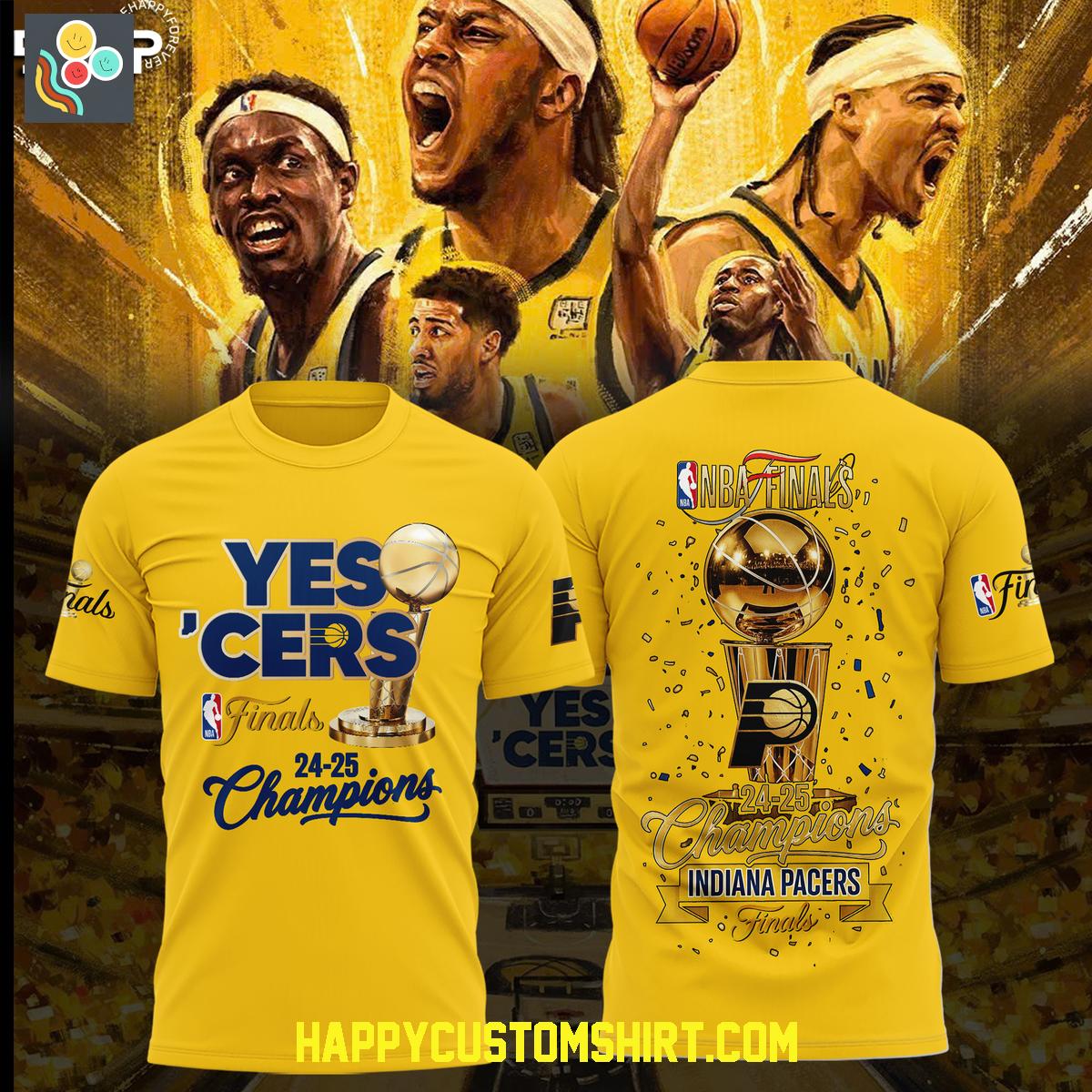 Indiana Pacers Yes' Cers NBA Finals Champions Hoodie Shirt Indiana Pacers Yes' Cers NBA Finals Champions Hoodie Shirt