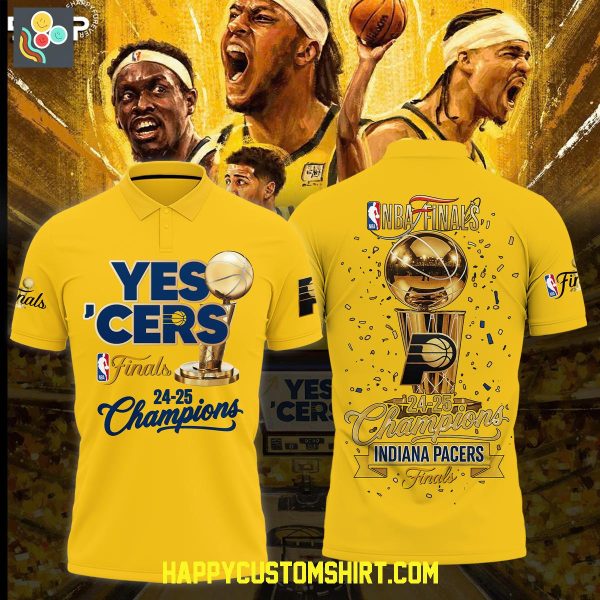 Indiana Pacers Yes’ Cers NBA Finals Champions Polo Shirt