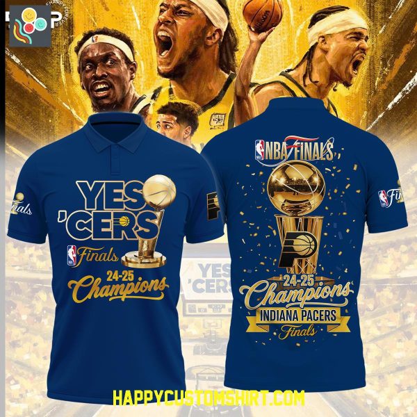 Indiana Pacers Yes’ Cers NBA Finals Champions Polo Shirt