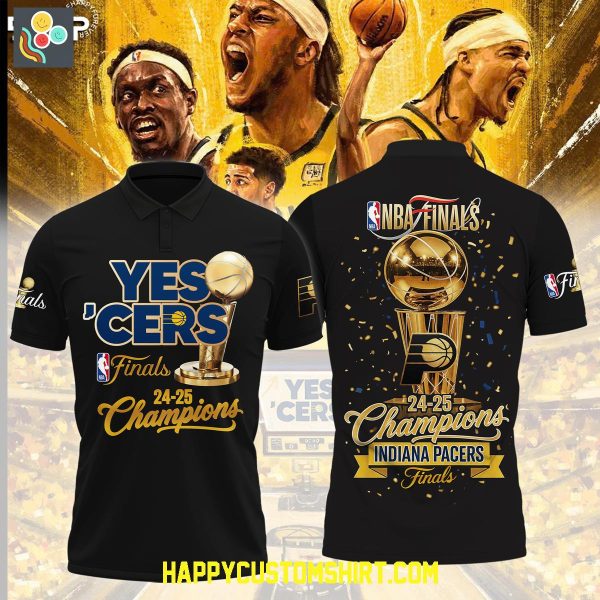 Indiana Pacers Yes’ Cers NBA Finals Champions Polo Shirt