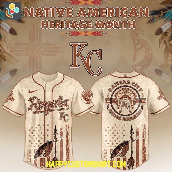 Kansas City Royals Mix Native American Heritage Month 2025 Baseball Jersey