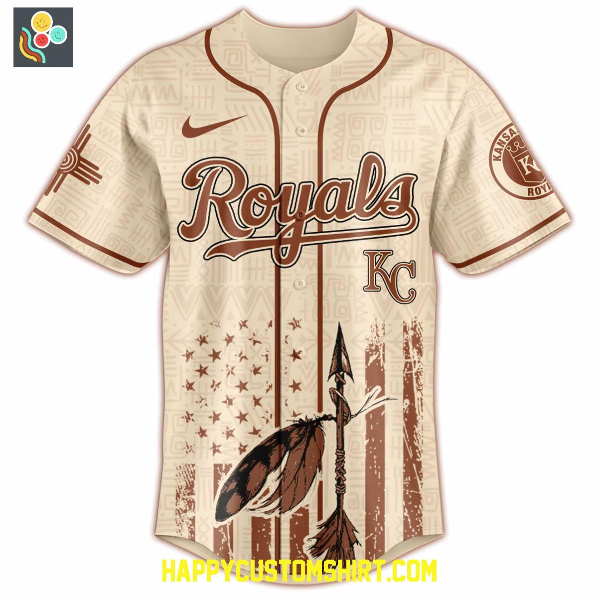 Kansas City Royals Mix Native American Heritage Month 2025 Baseball Jersey Kansas City Royals Mix Native American Heritage Month 2025 Baseball Jersey