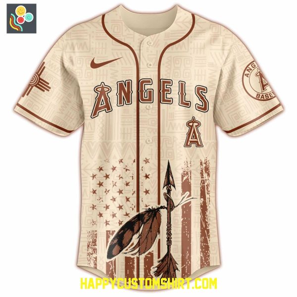 Los Angeles Angels Mix Native American Heritage Month 2025 Baseball Jersey