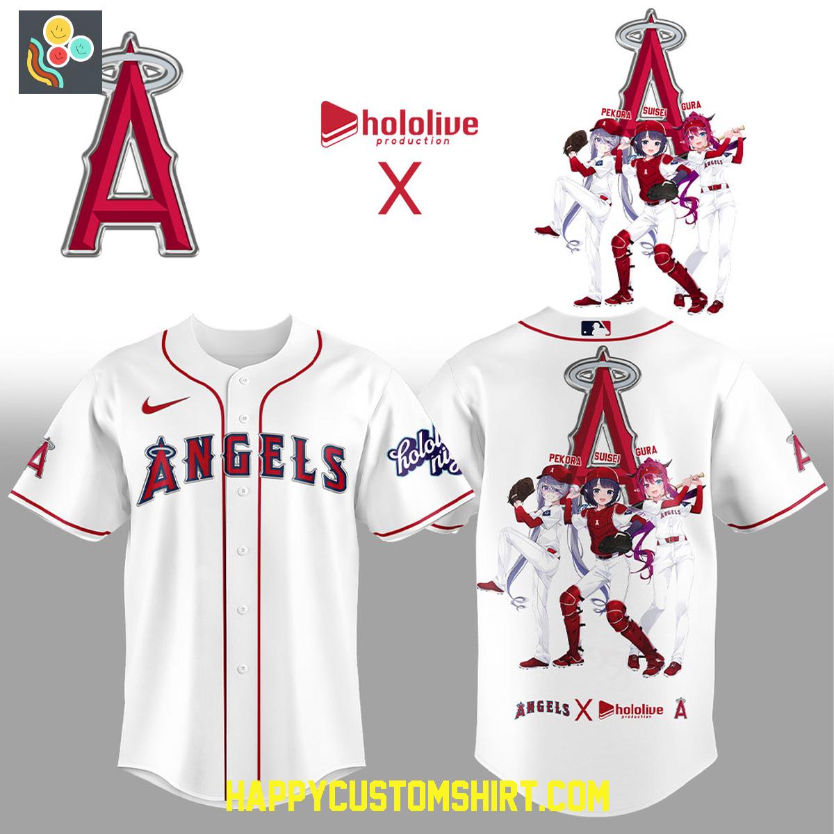 Los Angeles Angels x Hololive Night Baseball Jersey Los Angeles Angels x Hololive Night Baseball Jersey