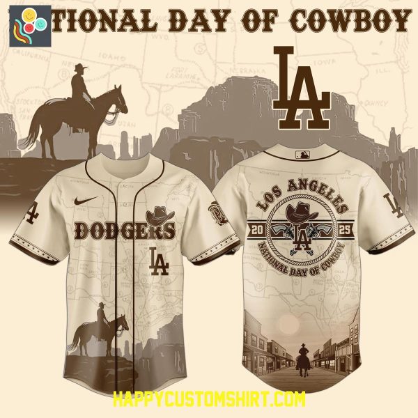Los Angeles Dodgers 2025 National Day Of Cowboys Baseball Jersey
