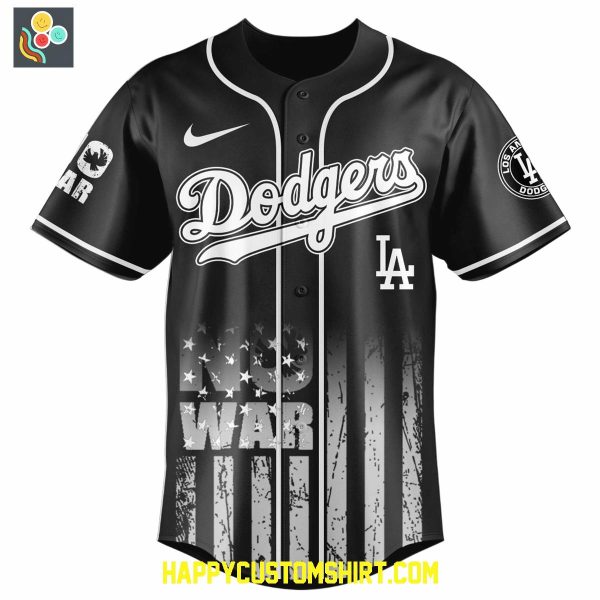 Los Angeles Dodgers For Peace No War Baseball Jersey