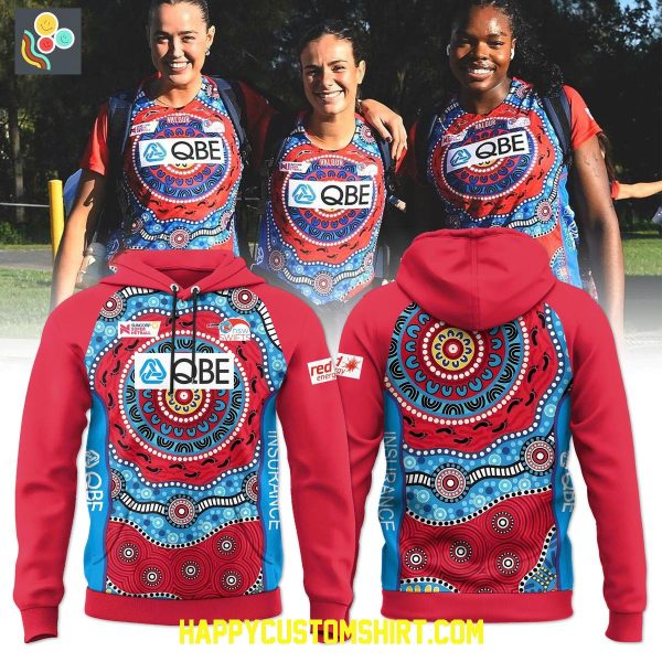 New South Wales Swifts First Nations Warm Up Hoodie T Shirt