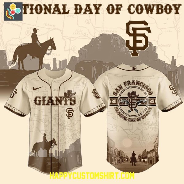 New York Giants 2025 National Day Of Cowboys Baseball Jersey