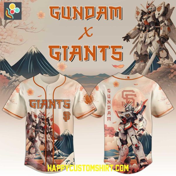 New York Giants x Gundam Baseball Jersey