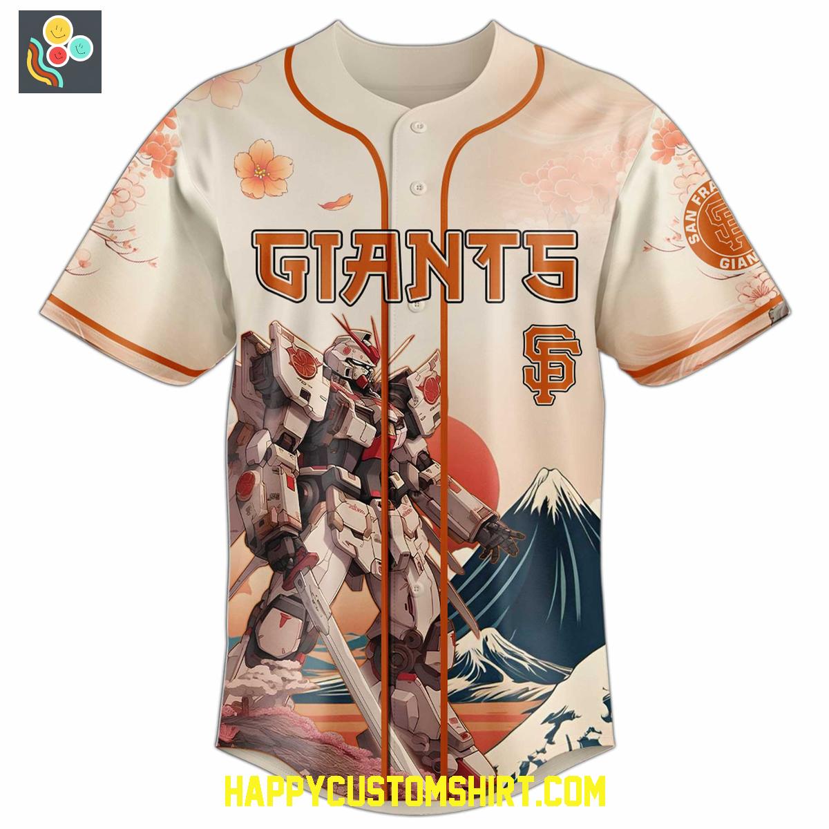 New York Giants x Gundam Baseball Jersey New York Giants x Gundam Baseball Jersey