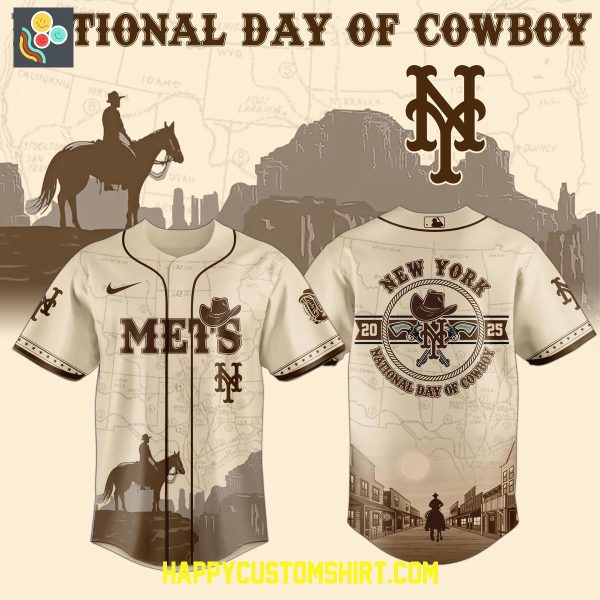 New York Mets 2025 National Day Of Cowboys Baseball Jersey