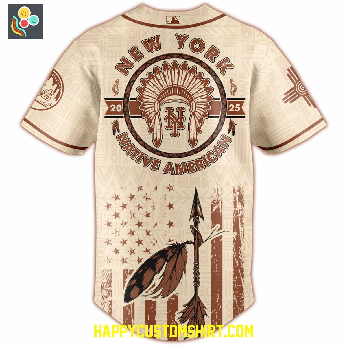 New York Mets Mix Native American Heritage Month 2025 Baseball Jersey New York Mets Mix Native American Heritage Month 2025 Baseball Jersey