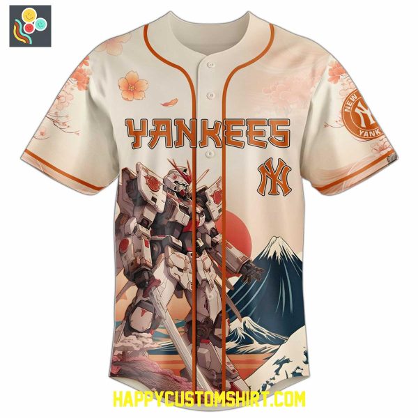 New York Yankees x Gundam Baseball Jersey