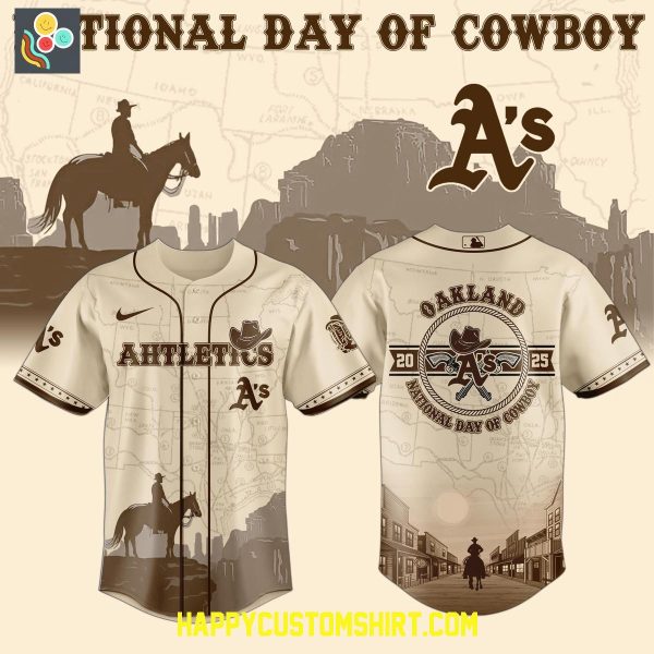 Oakland Athletics 2025 National Day Of Cowboys Baseball Jersey
